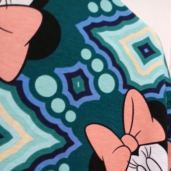 LuLaRoe Irma Women's Disney Minnie Mouse Print Top Size XXS - Picture 3 of 5
